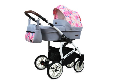 Wózek dziecięcy 3w1 BabyLux Optimal spacerówka gondola fotelik samochodowy