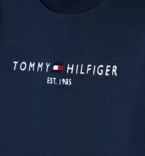 TOMMY HILFIGER BLUZA DZIECIĘCA GRANATOWA Z LOGO 104 JGB