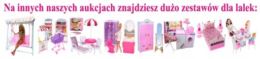Akcesoria mebelki zestaw sprzątanie dla lalek Deco Mariage