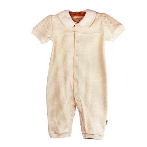 Rampers dziewczęcy body Classic paseczki 9-12m