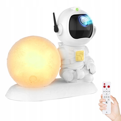 Projektor Gwiazd Astronauta Lampka Nocna Dla Dzieci Rzutnik +PILOT