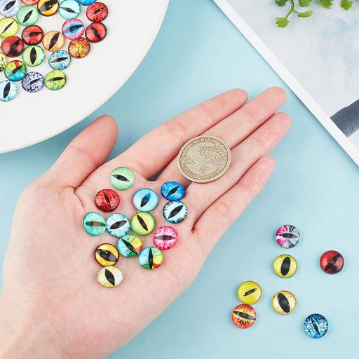 EYE BALLS DECORATION ROUND JEWLERY 100 PCS