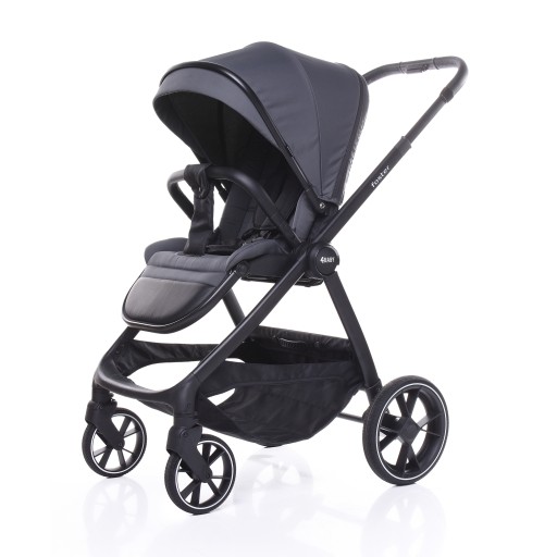 4BABY Foster 2w1 Graphite Wózek Wielofunkcyjny Spacerówka i Gondola + Torba