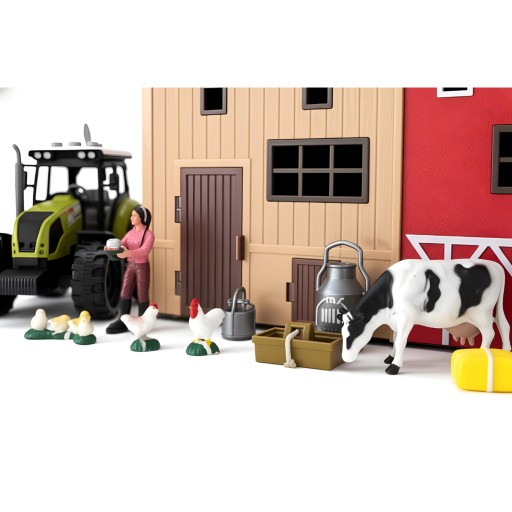 Farma Duża Traktor Ciągnik Zwierzęta Akcesoria Stodoła Światło Dźwięk 34567
