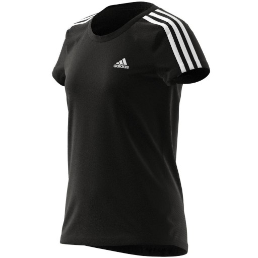 NT Koszulka adidas Designed 2 Move 3-Stripes Tee girls GN1457 czarny 164 cm