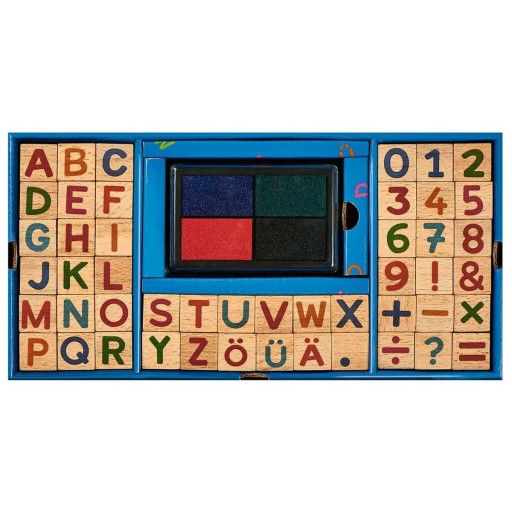 Stempelki drewniane Moses 48 sztuk