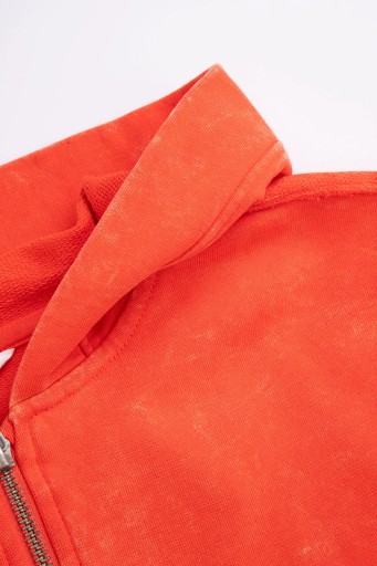 Bluza Rozpinana Dziewczęca Czerwona Bluza z Kapturem 152 Coccodrillo WC5