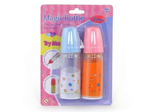 MAGICZNE BUTELKI DLA LALEK ZNIKAJĄCE MLEKO + SOK
