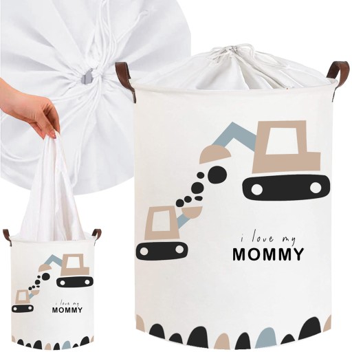 KOSZ NA ZABAWKI ZAMYKANY POJEMNIK ORGANIZER I LOVE MUMMY PREMIUM XL 43l