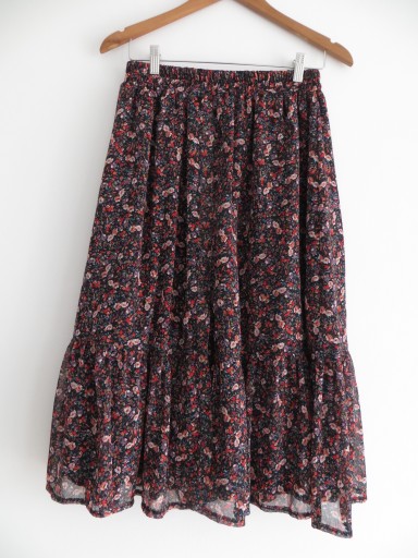 Zdjęcie oferty: Spódnica Mila Flowers M/L Stone Skirts kwiatki midi z podszewką i gumką