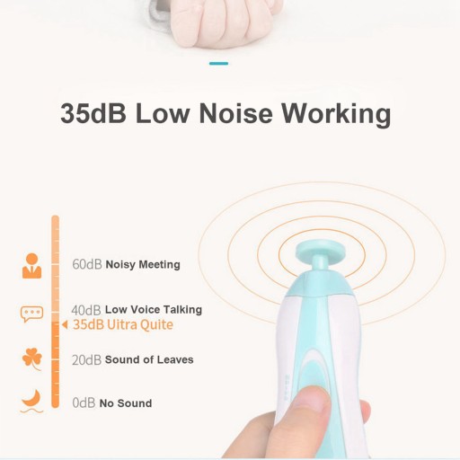 6-w-1 Baby Nail Trimmer z LED LED Electric Paznokur Trimmer dla SP