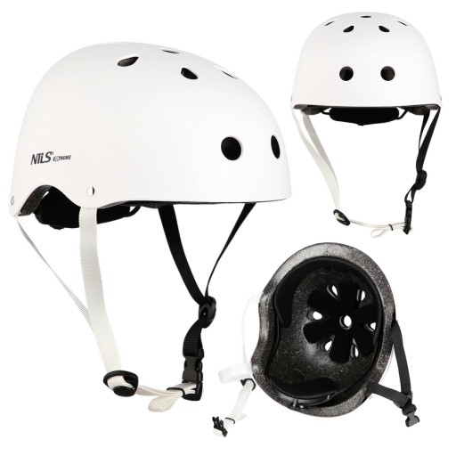 Kask Rowerowy Dziecięcy Z Regulacją + Ochraniacze Komplet Na Deskorolkę XS