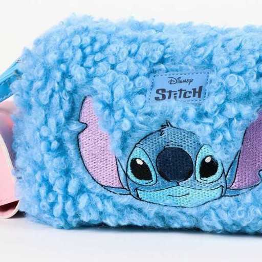 Neseser dla dzieci Stitch, niebieski, 100% poliester, wymiary 21x11x10 cm