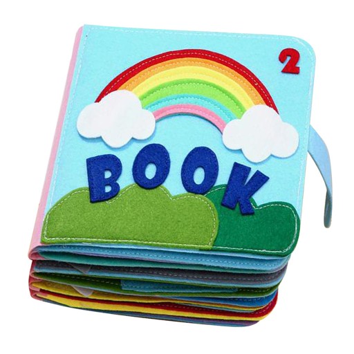 Felt Quiet Books Chłopcy Dziewczęta Miękka książeczka dla dzieci Touch and Feel Cloth Book