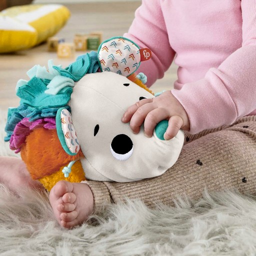 Fisher Price Kolorowy Jeż zabawka sensoryczna dla maluszka +3 m-ce