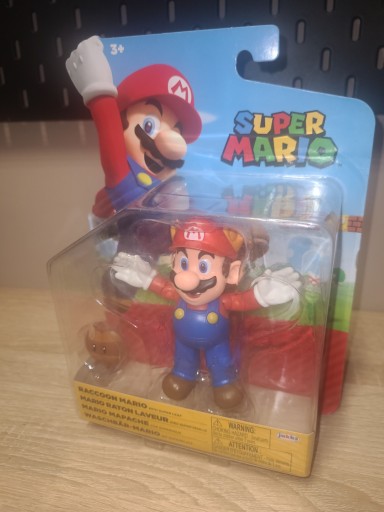 Super Mario Oficjalna Figurka Raccoon Mario