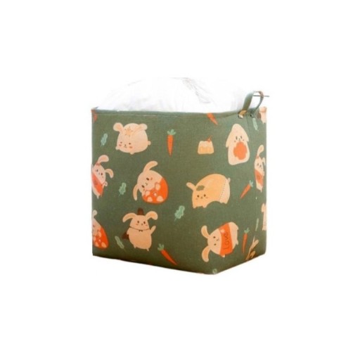 SYMPATYCZNY KOSZ NA ZABAWKI LUB PRANIE - W KRÓLICZKI - WYMIAR: 50x40x45 CM