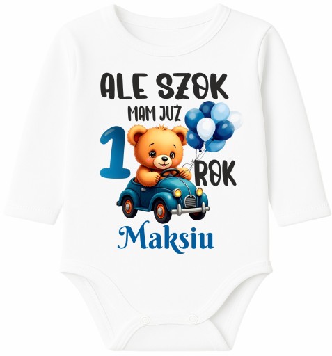 Idruk komplet niemowlęcy 2 szt. elementowy niebieski rozmiar 80