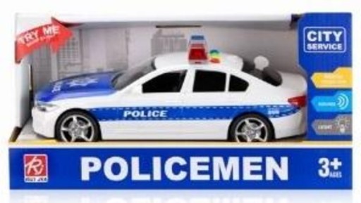 Auto Samochód policyjny z napędem Radiowóz Policja światło dźwięk RJ3370A