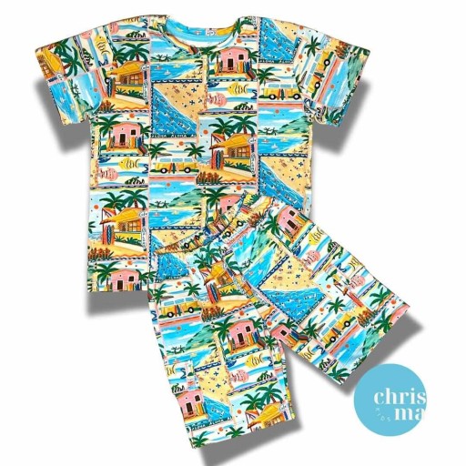 Zdjęcie oferty: CHRISMA ZESTAW KOMPLET NA LATO KOSZULKA T-SHIRT KRÓTKIE SPODENKI 128 8 LAT