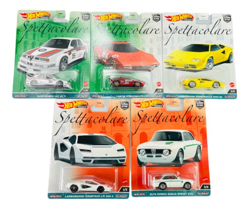 HOT WHEELS PREMIUM 2021 SPETTACOLARE ZESTAW 5szt FPY86 1:64 NOWY METALOWY