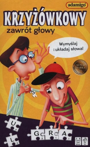 Gra zręcznościowa KRZYŻÓWKOWY ZAWRÓT GŁOWY ZESTAW EDUKACYJNY GRA DLA DZIECI ŁAMIGŁÓWKI GRY GRA EDUKACYJNA ZABAWKA ROZWOJOWA GRY NA LOGICZNE MYŚLENIE GRY LOGICZNE ZESTAW Adamigo