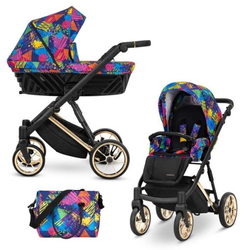IVENTO Premium Kunert 2w1 wózek głęboko spacerowy 05 kolorowy