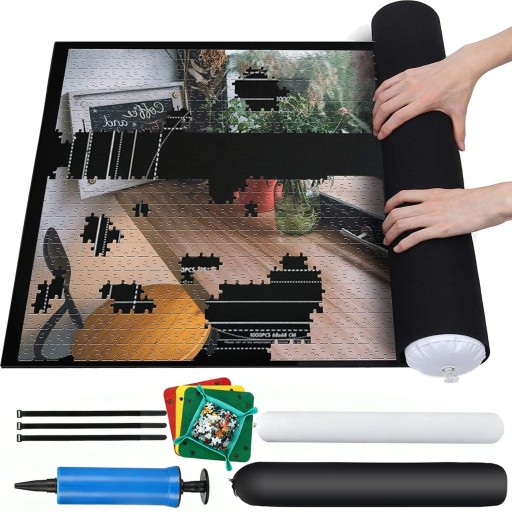 MATA DO UKŁADANIA PUZZLI NA 1500 ELEMENTÓW PODKŁADKA PLANSZA TKANINA PUZZLE