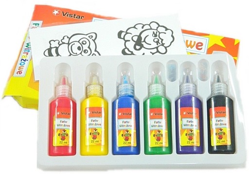 Farby do szkła Vistar 5 szt. x 22 ml