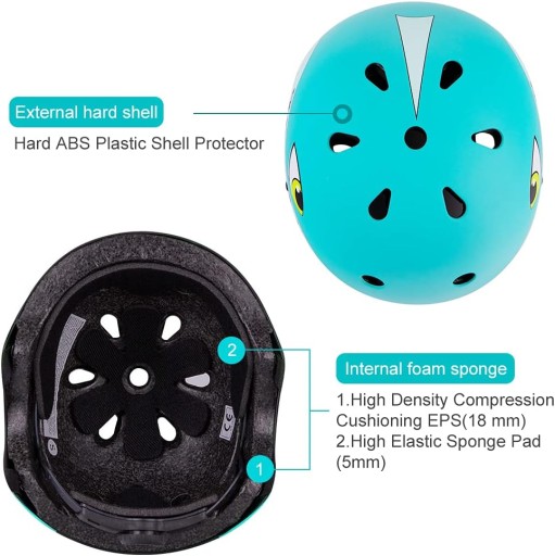 Kask dziecięcy w wieku 2-5 lat, lekki kask rowerowy