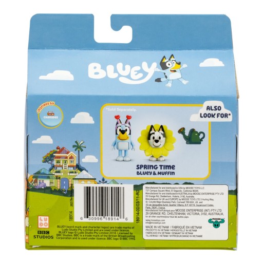 Zestaw figurek Moose Toys Bluey Spring Time 2 szt.