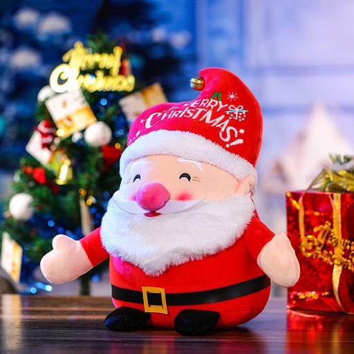 MASKOTKA PLUSZOWA ŚWIĘTY MIKOŁAJ 23 CM - ŚWIĄTECZNA DEKORACJA I PREZENT