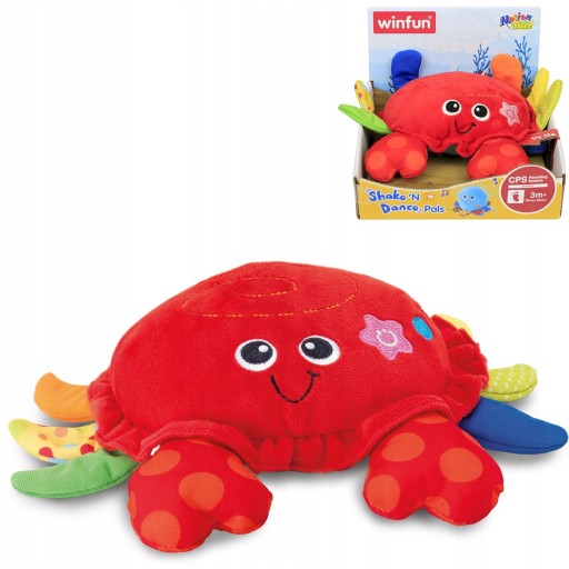 Zabawka do raczkowania Smily Play krab z dźwiękiem i wibracjami