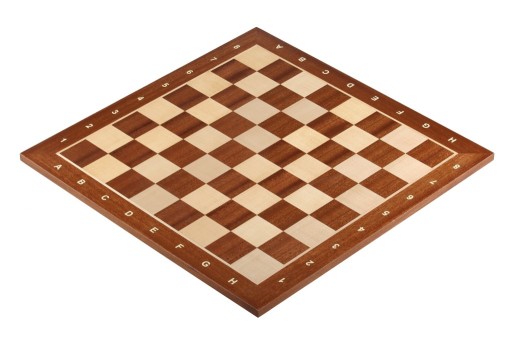 Deska szachowa pole 45 mm (z opisem) mahoń/jawor Sunrise Chess & Games