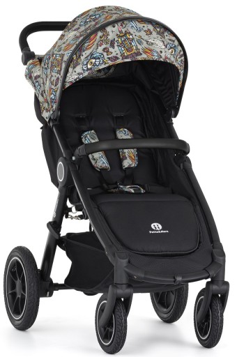 WÓZEK SPACEROWY PetiteMars Street 2 AIR STELAŻ BLACK Limited 100 Wonderland