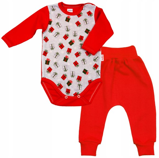 KOMPLET Body Świąteczne +Legginsy 68 KLEKLE
