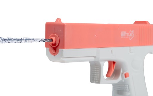Pistolet na wodę elektryczny, automat GLK 17 - różowy