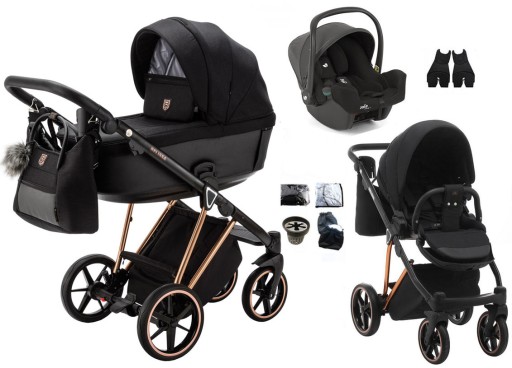 WÓZEK ADAMEX BELISSA FOTELIK JOIE I-SNUG 2 3w1 TORBA FOLIA / 571