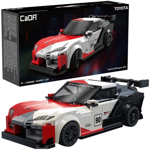 KLOCKI CADA WYŚCIGÓWKA SAMOCHÓD WYŚCIGOWY TOYOTA GR SUPRA GT4 342 ELEM.