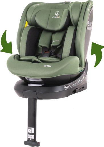 COLETTO FOTELIK OBROTOWY 360 IZZY GREEN SAMOCHODOWY DZIECIĘCY ISOFIX 0-18KG