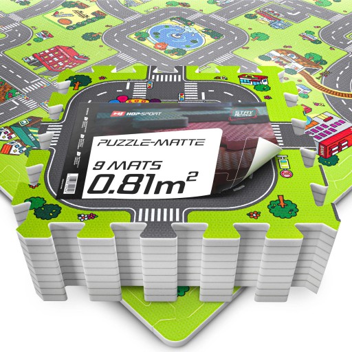 Mata piankowa puzzle Hop-Sport HS-A010PMK 90,5 x 90,5 cm 9 el.