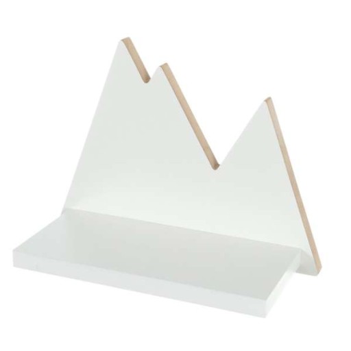 Yellow Tipi Półka Mountains 30x14x22cm right biały