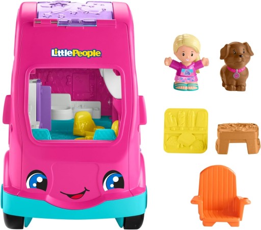 Fisher Price Little People Kamper Barbie światło + dźwięk figurki HYR86