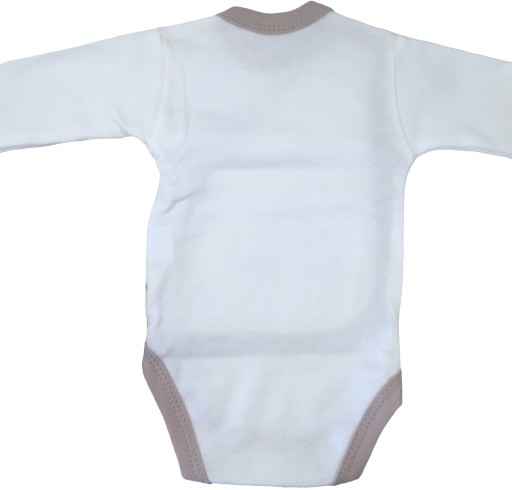 BODY kopertowe ecru z beżowym samochodzikiem 50 cm