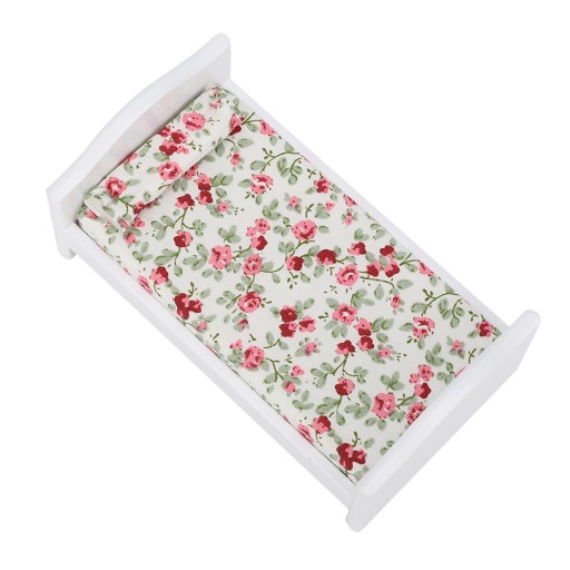 Mini domek dla lalek symulacja kieszonkowe meble drewniane óżko z 65
