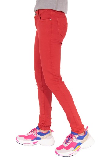 PEPE JEANS CZERWONE JEANSY RURKI (14L)