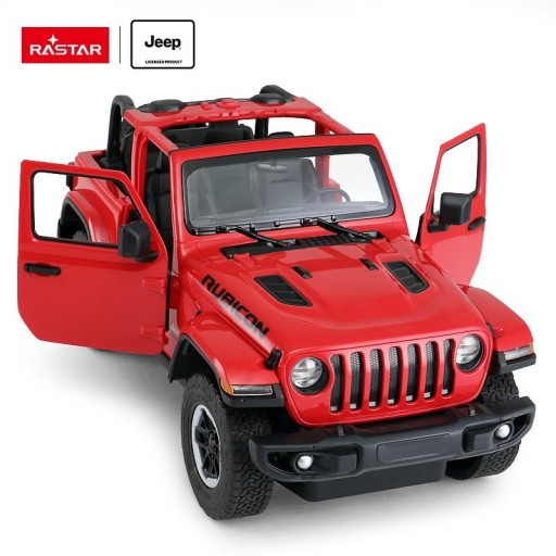 Samochód zdalnie sterowany Jeep Wrangler JL Rastar 1:14 Czerwony