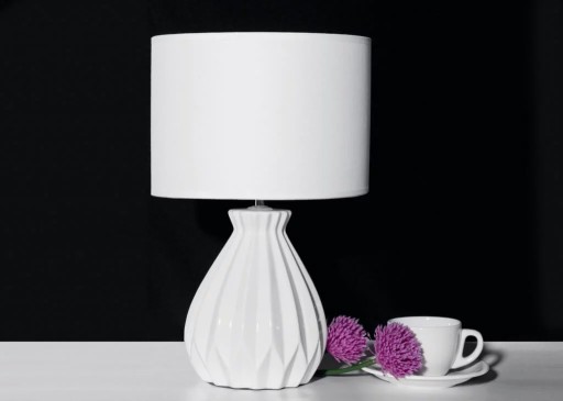 Lampa stołowa Konsimo Fabo biały 40 W
