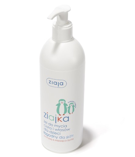 Ziaja Ziajka Żel 2w1 do mycia ciała i włosów dla dzieci, 400 ml