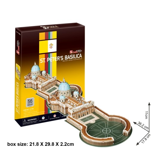 Puzzle Cubic Fun 3D St. Peters Basilica 56 el.
